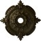 Ekena Millwork Benson Classic Ceiling Medallion (Canopies up to 6 1/2"), 28 3/8"OD x 3 3/4"ID x 1 5/8"P, Green Gold CM28BEGGS - alternate 1